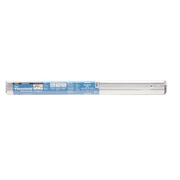Tower Sealants M-D Building Products 1.125 in. H X 3.375 in. W X 36 in. L Aluminum/Vinyl High Boy Threshold Silver 08409 - main